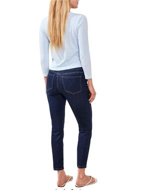 Tribal Audrey Dark Indigo Washed Cropped Jeggings Size 8